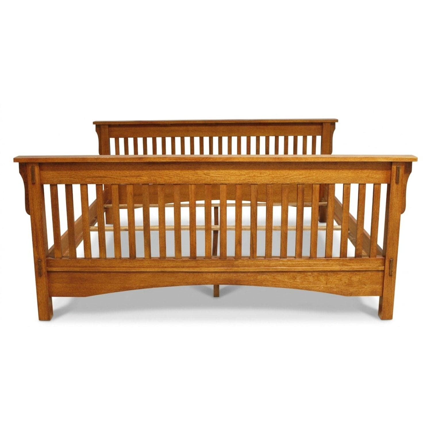 Oak Mission Style King Bed - Thumbnail 2
