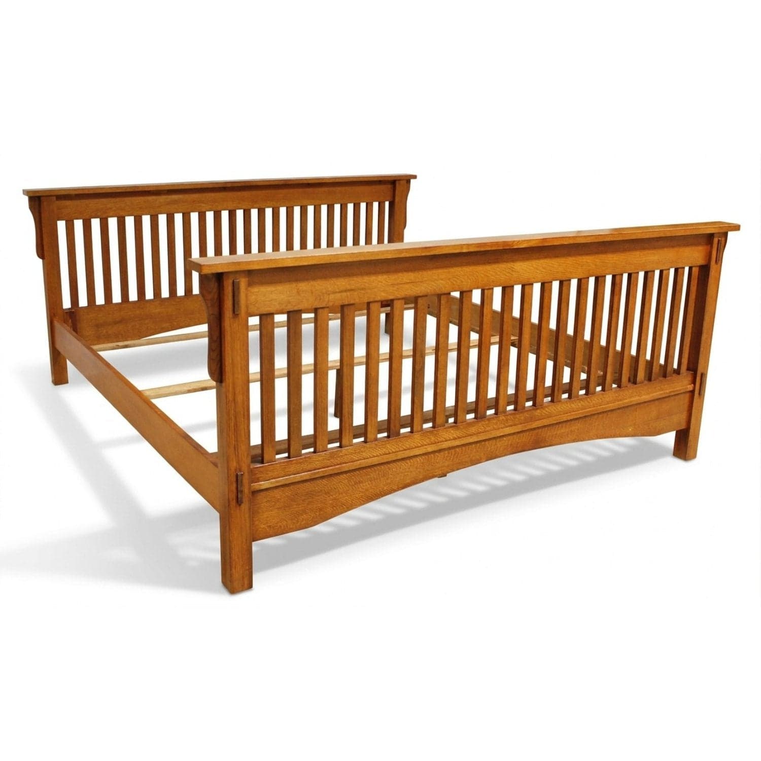 Oak Mission Style King Bed - Image 1