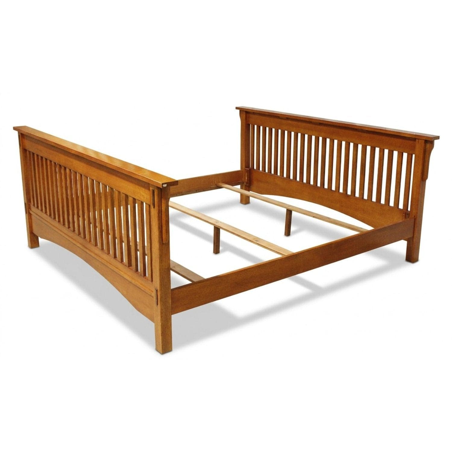 Oak Mission Style King Bed - Thumbnail 3