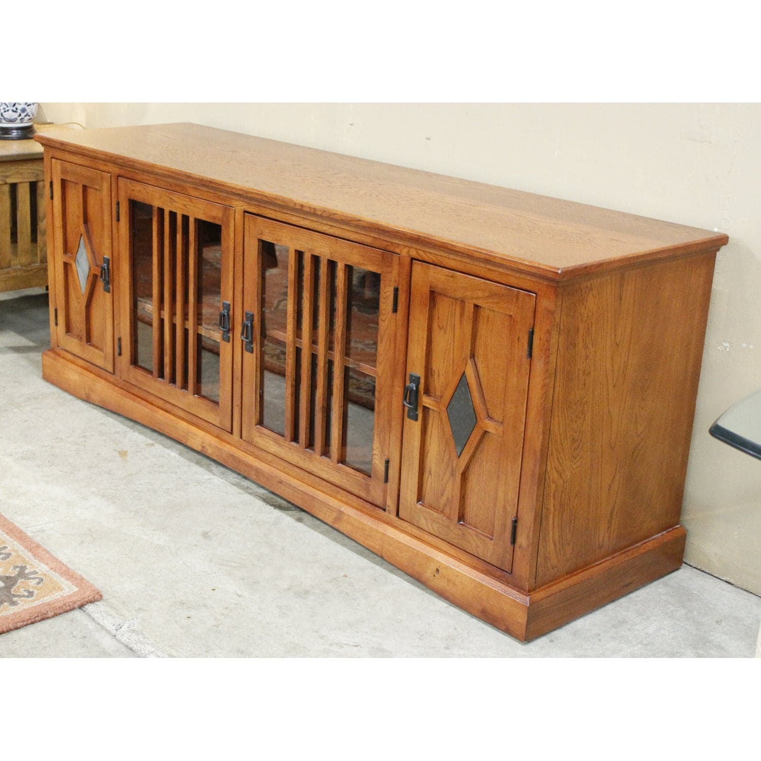 Oak Media Console - Thumbnail 4