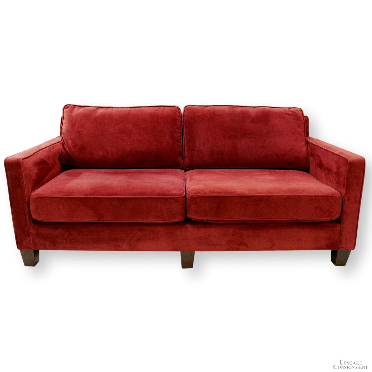 'Bella' Dark Red Sofa - Red - Image 1