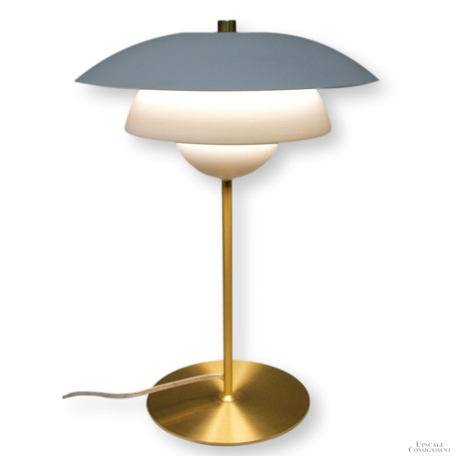 Modern Brass & White Task Lamp - Thumbnail 2