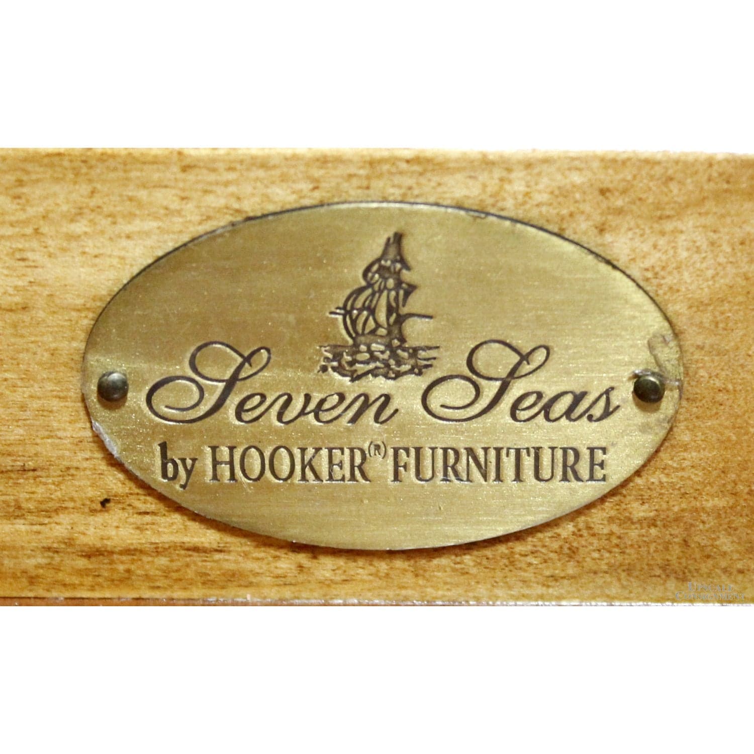 Hooker 'Seven Seas' Double Pedestal Desk - Mahogany - Thumbnail 7