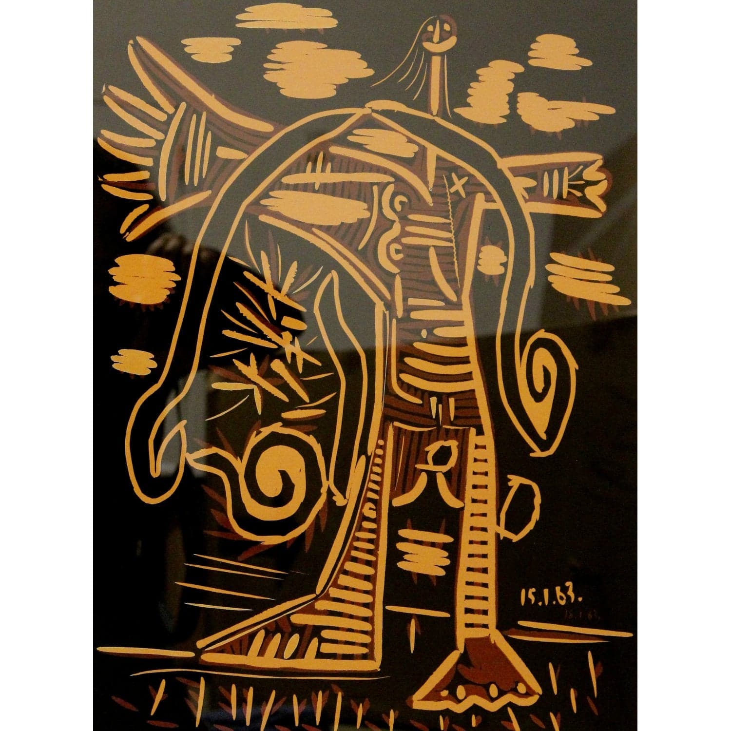 Gallery Framed Art Print 'Le Peintre sur la plage' By Pablo Picasso - Thumbnail 2