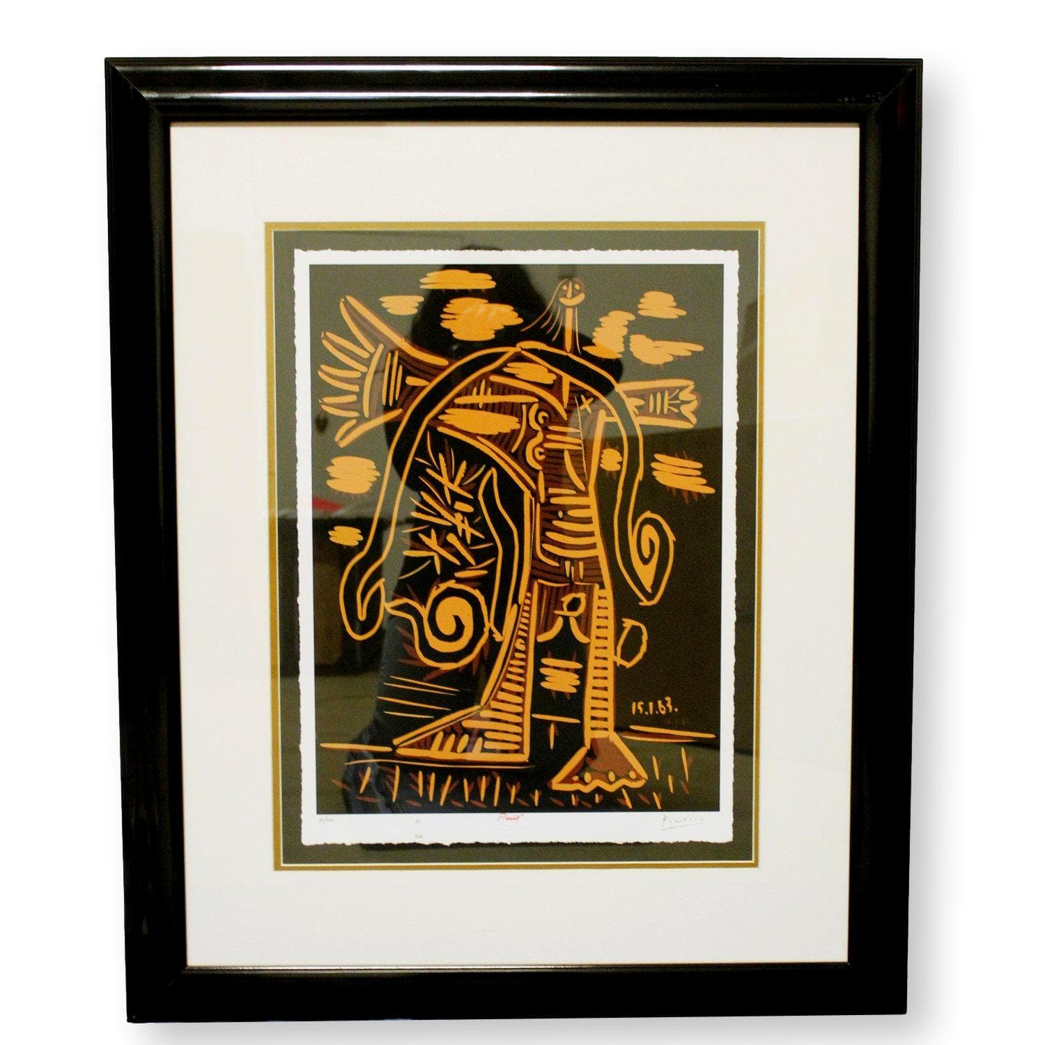Gallery Framed Art Print 'Le Peintre sur la plage' By Pablo Picasso - Image 1
