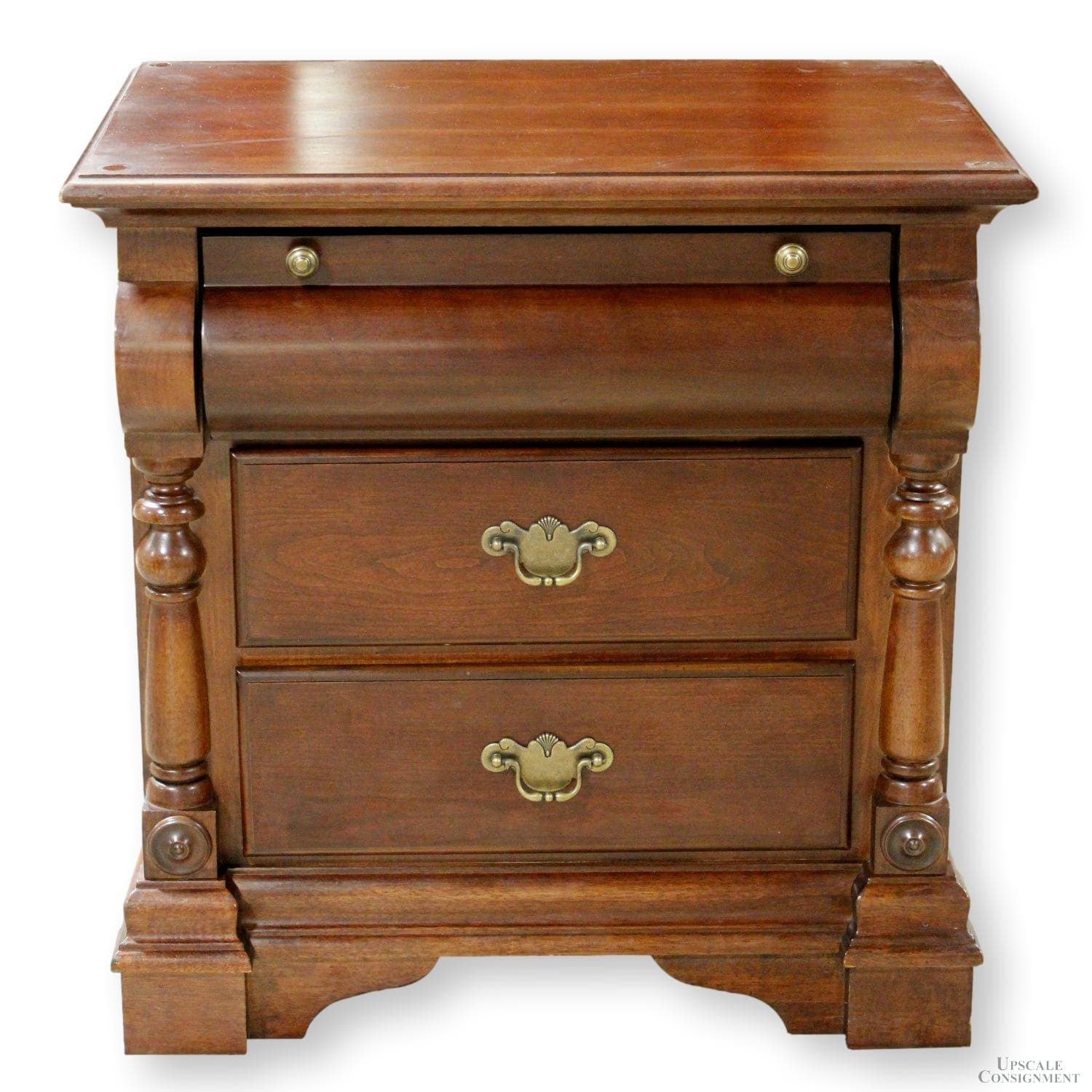 Universal Furniture 3 Drawer Cherry Nightstand - Cherry - Image 1