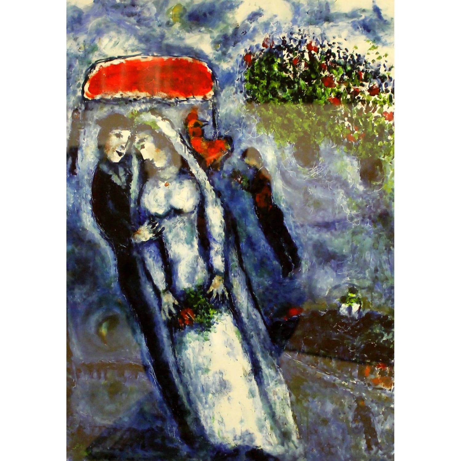 Gallery Framed Art Print 'Les Maries sur Fond Bleu' By Marc Chagall - Thumbnail 2