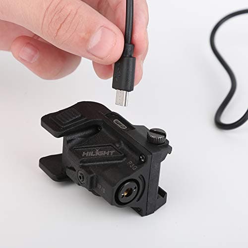 HiLight P3P Purple Laser Beam for Compact Pistol Compatible Portable, Military Grade Aluminum Ultra Low Profile Purple Dot Sight for Glock Pistol Hand - Thumbnail 7