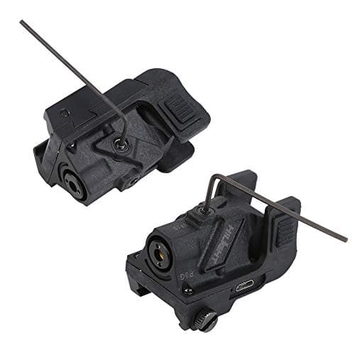 HiLight P3P Purple Laser Beam for Compact Pistol Compatible Portable, Military Grade Aluminum Ultra Low Profile Purple Dot Sight for Glock Pistol Hand - Thumbnail 8