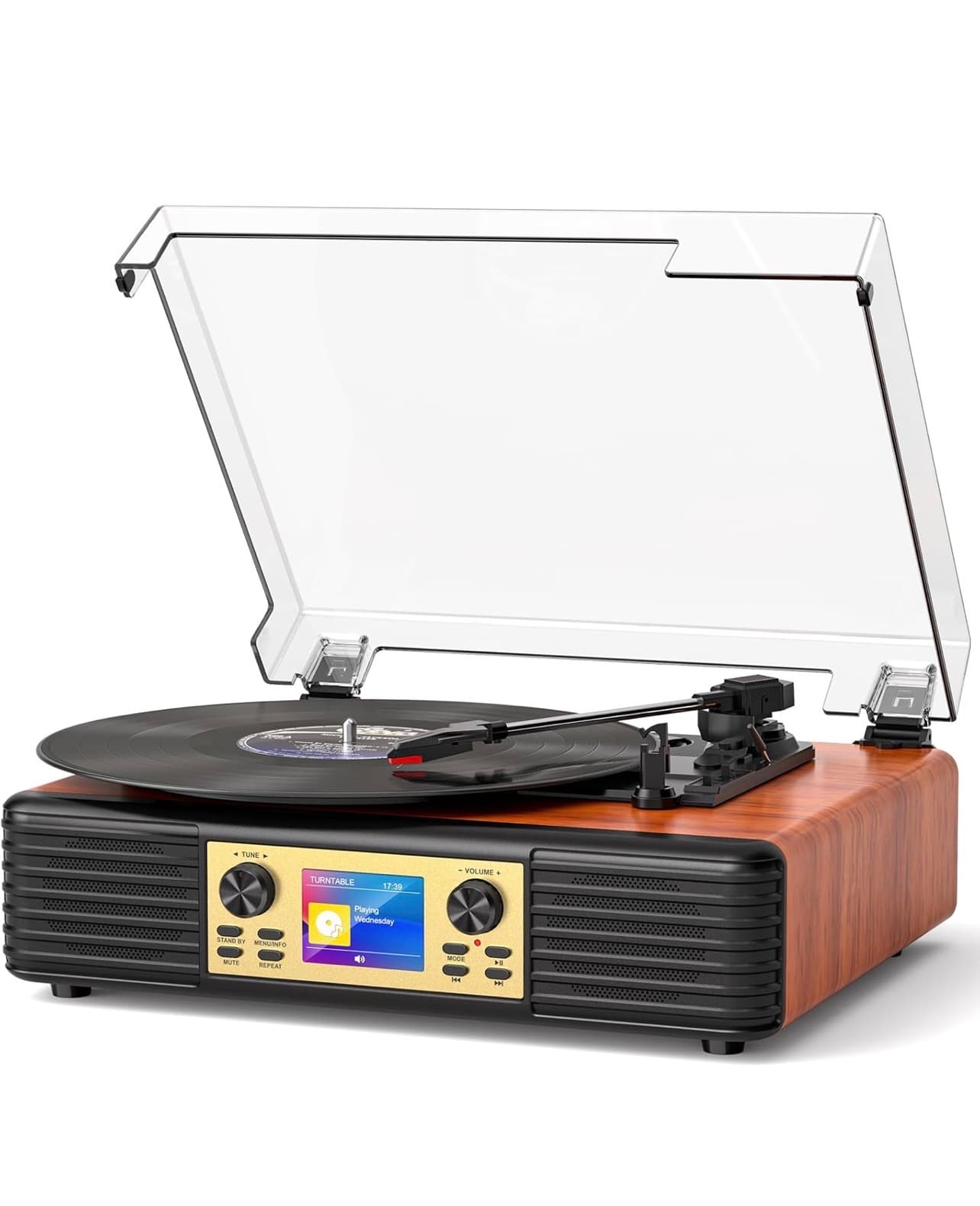 Bluetooth Record Player with Built-in Speakers - Image 1