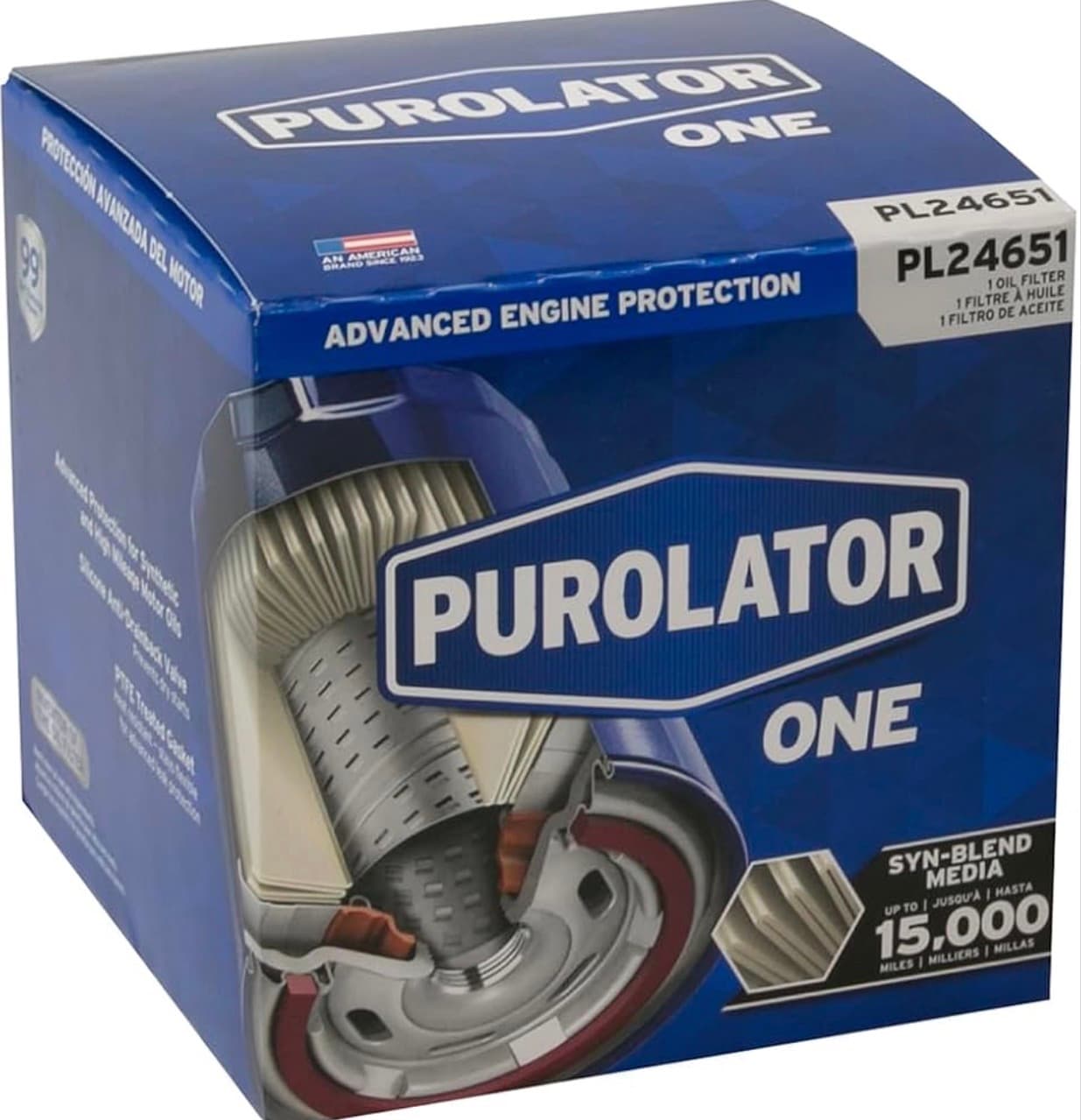 Purolator PL24651 PurolatorONE Advanced Engine Protection Spin On Oil Filter - Thumbnail 2