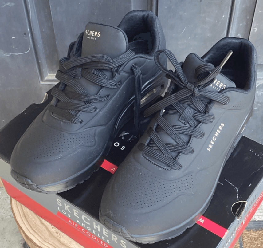 Skechers Uno Stand on Air Women's Size 10 Wide Fit Black Shoes 73690W BBK - Thumbnail 3