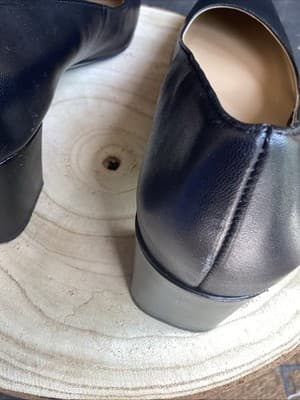 Naturalizer Black Leather Pumps Square Toe Block Heel Comfort Shoes Women’s 8.5 - Thumbnail 8