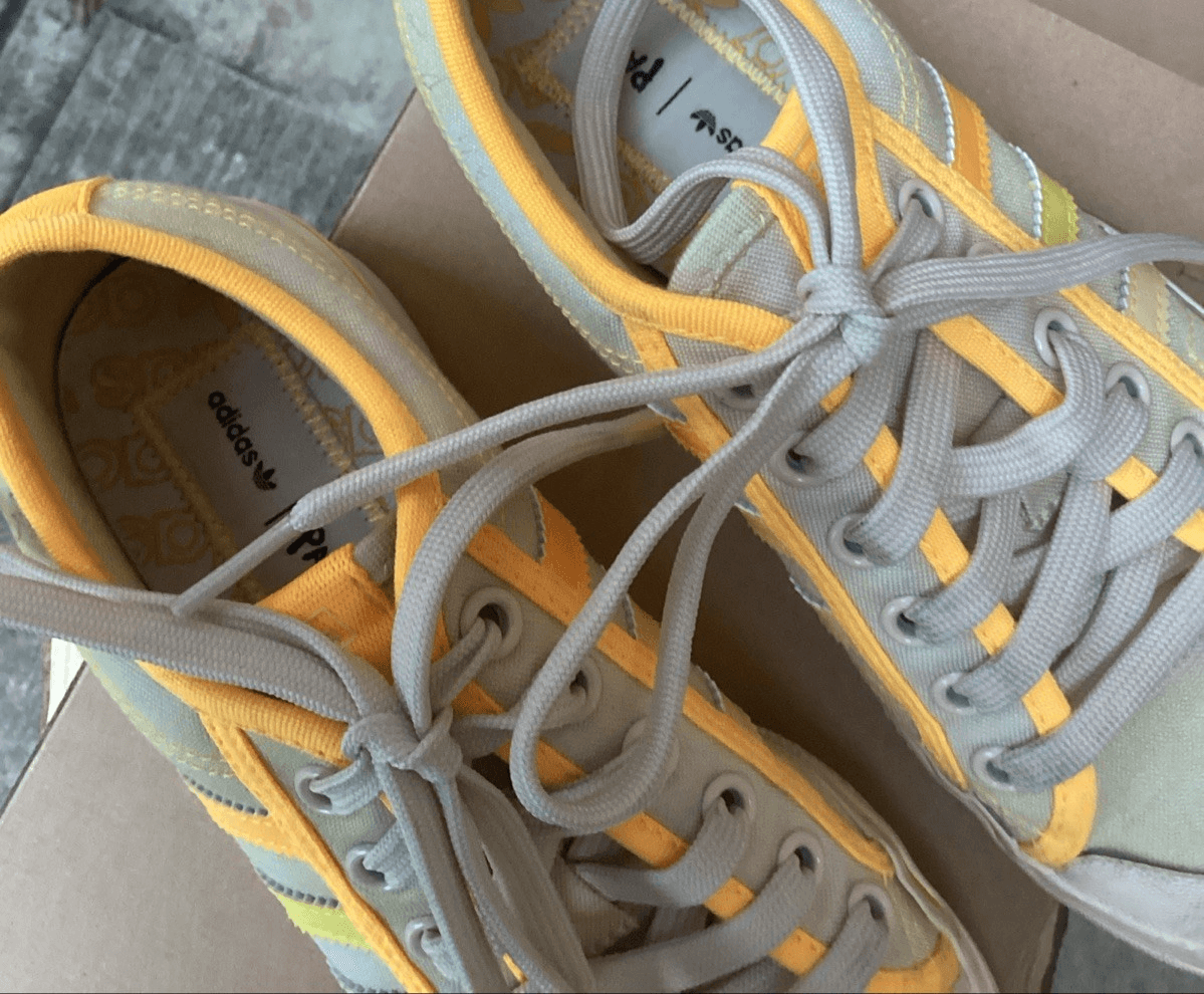 Adidas Nizza Platform Women's Sneakers Size 6 GX4607 Almost Yellow Orange Tint - Thumbnail 2