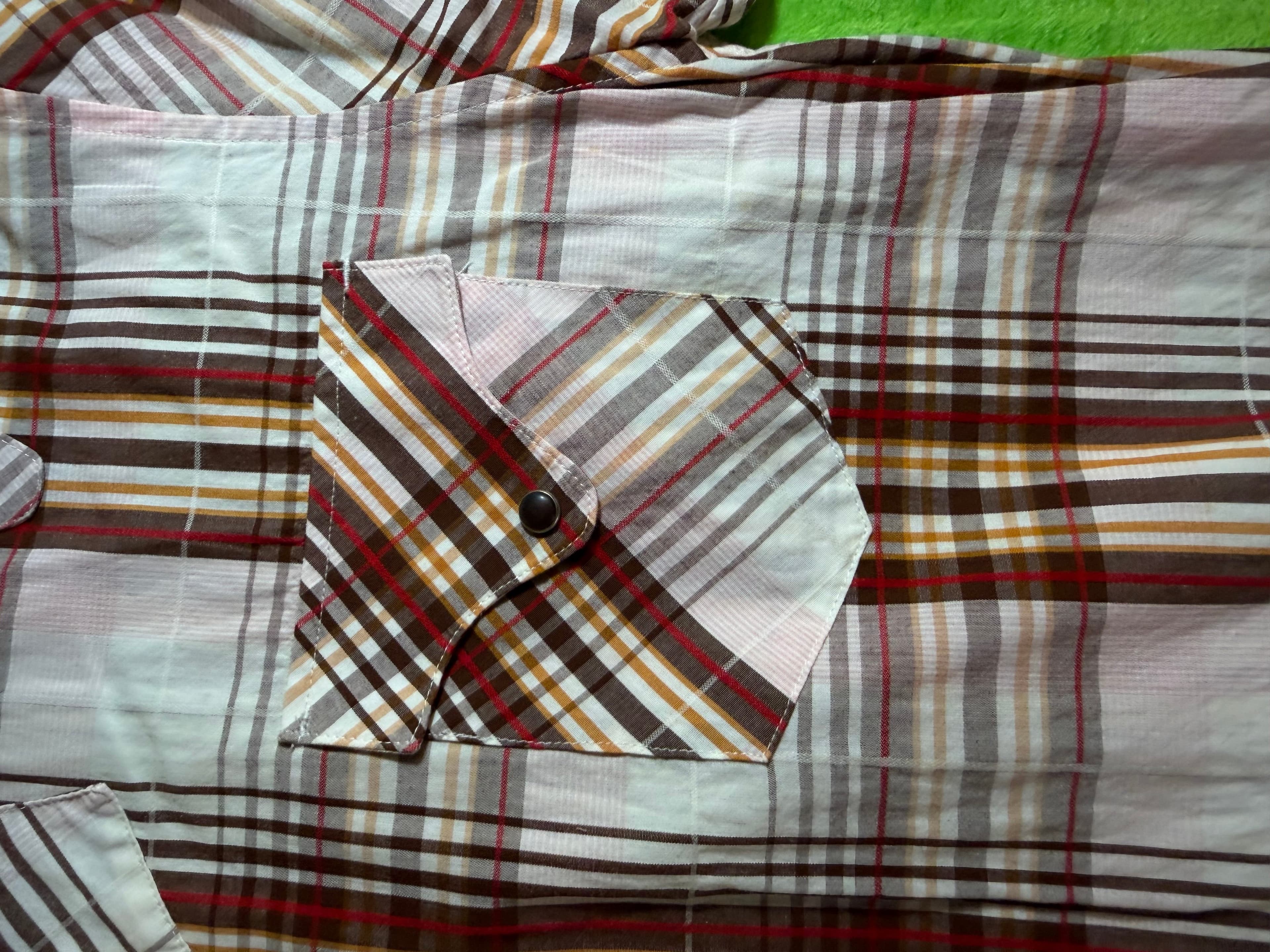 Vintage Y2K Fire Flite Mens XXL Pearl Snap Western Shirt Plaid Cowboy Rodeo - Thumbnail 7