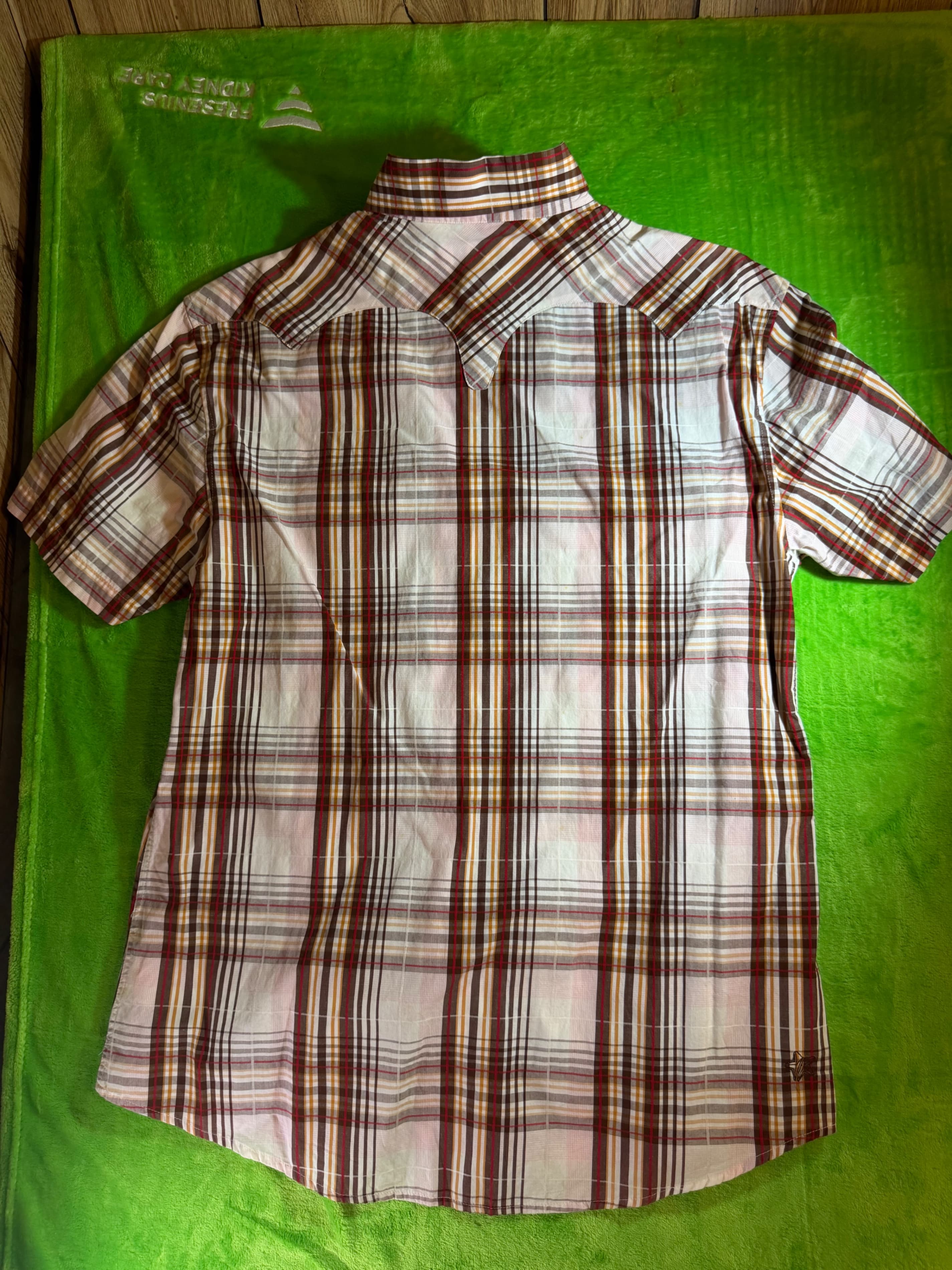 Vintage Y2K Fire Flite Mens XXL Pearl Snap Western Shirt Plaid Cowboy Rodeo - Thumbnail 2