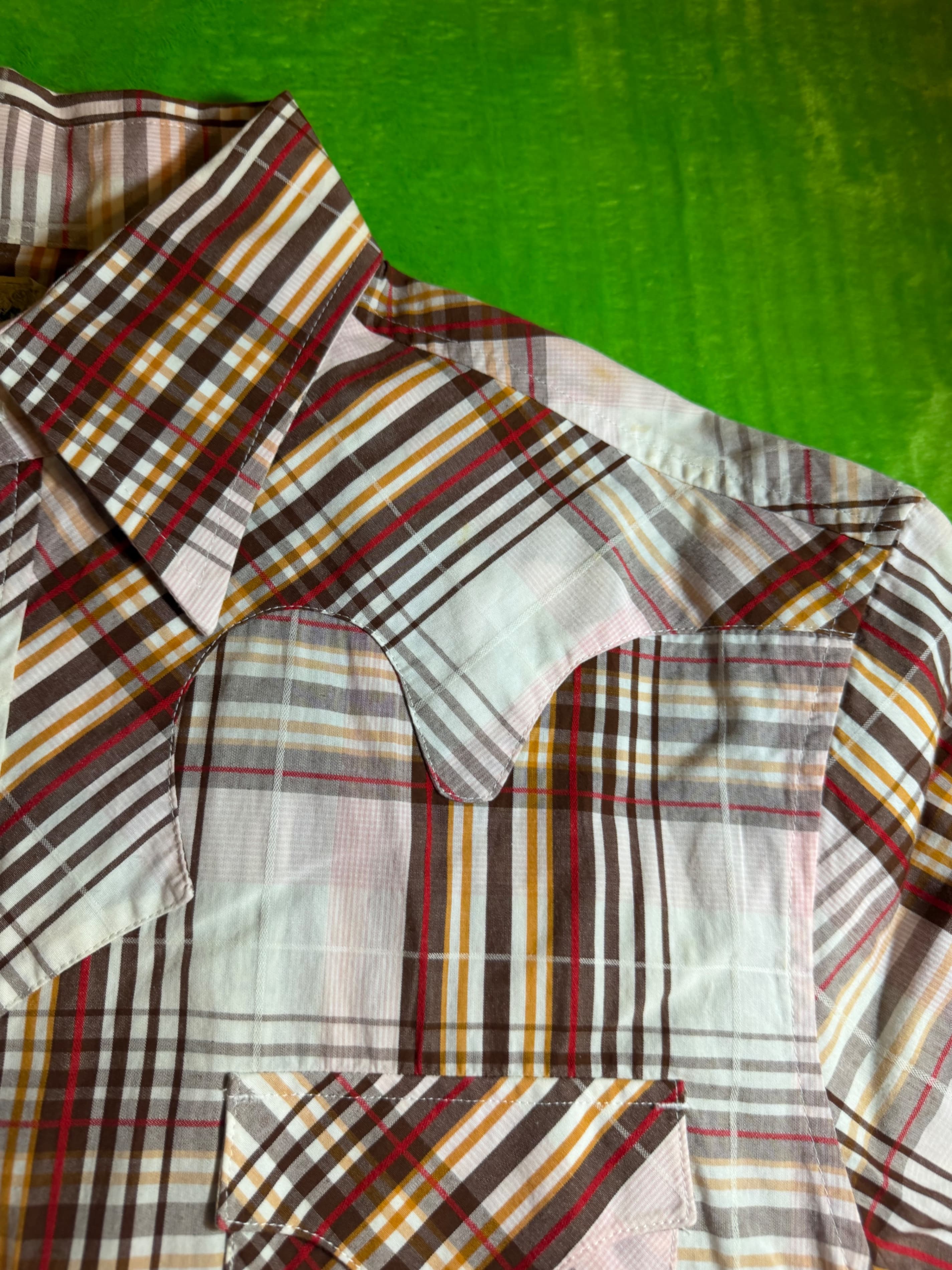 Vintage Y2K Fire Flite Mens XXL Pearl Snap Western Shirt Plaid Cowboy Rodeo - Thumbnail 8