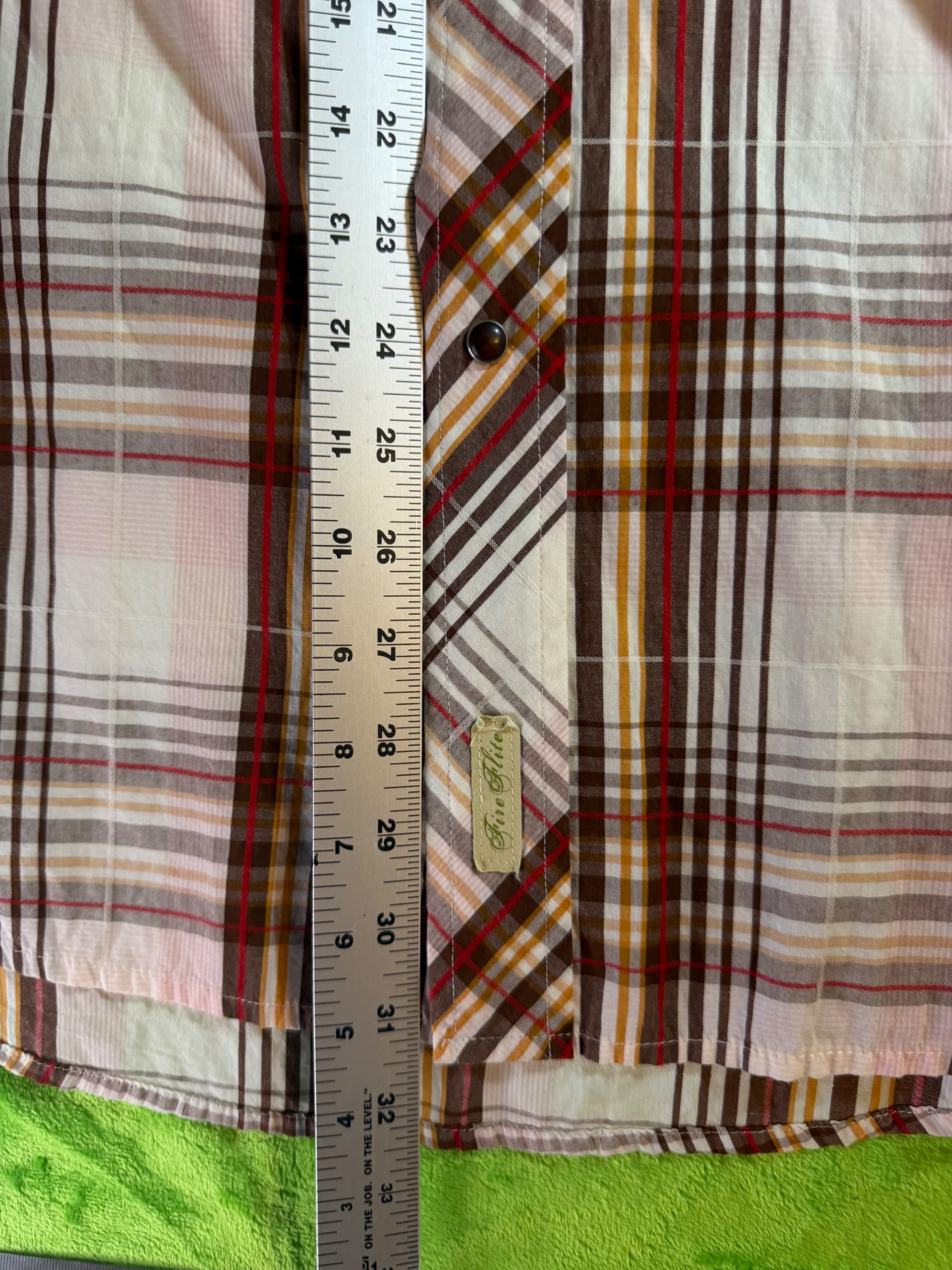 Vintage Y2K Fire Flite Mens XXL Pearl Snap Western Shirt Plaid Cowboy Rodeo - Thumbnail 12