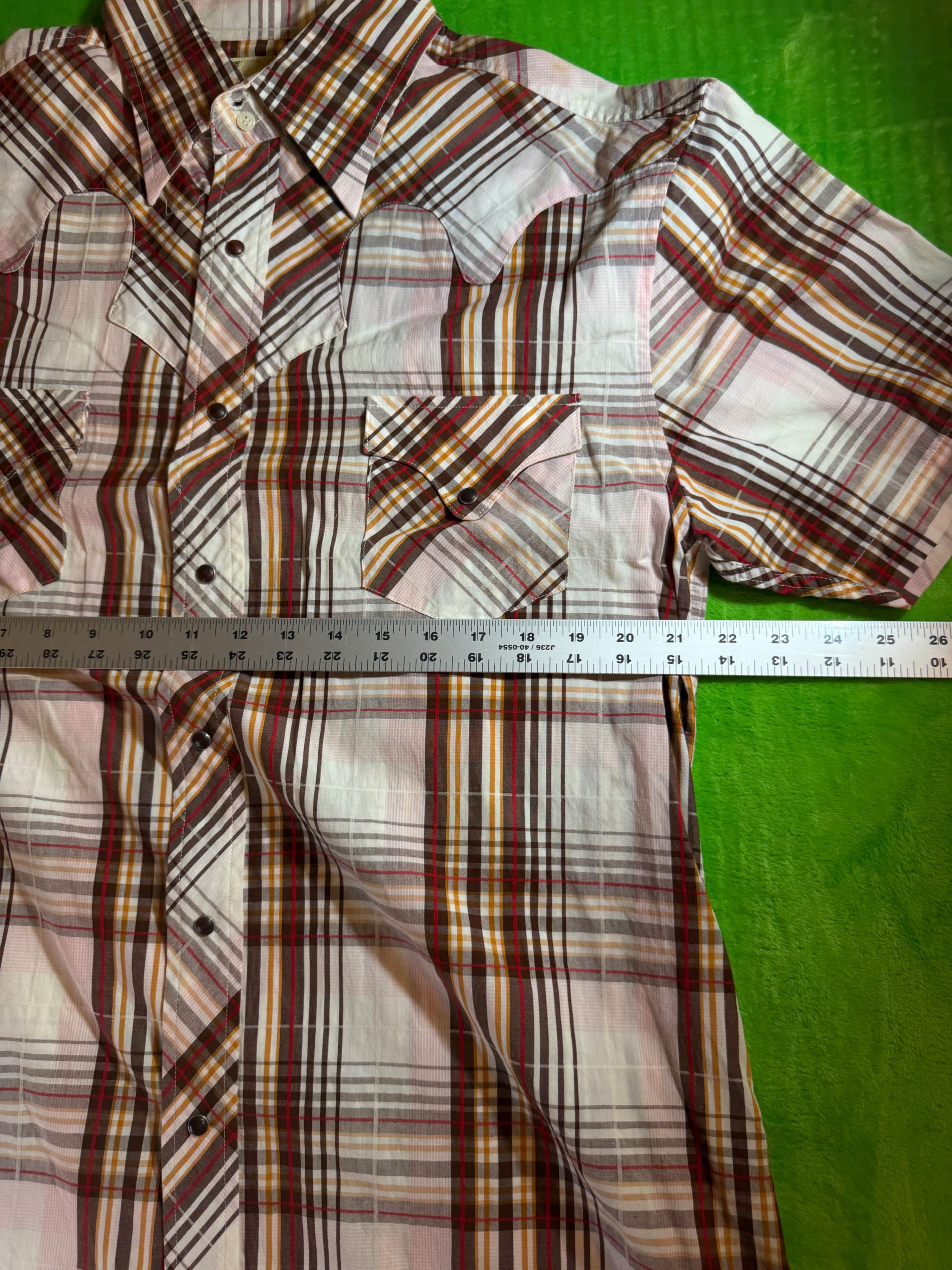 Vintage Y2K Fire Flite Mens XXL Pearl Snap Western Shirt Plaid Cowboy Rodeo - Thumbnail 11