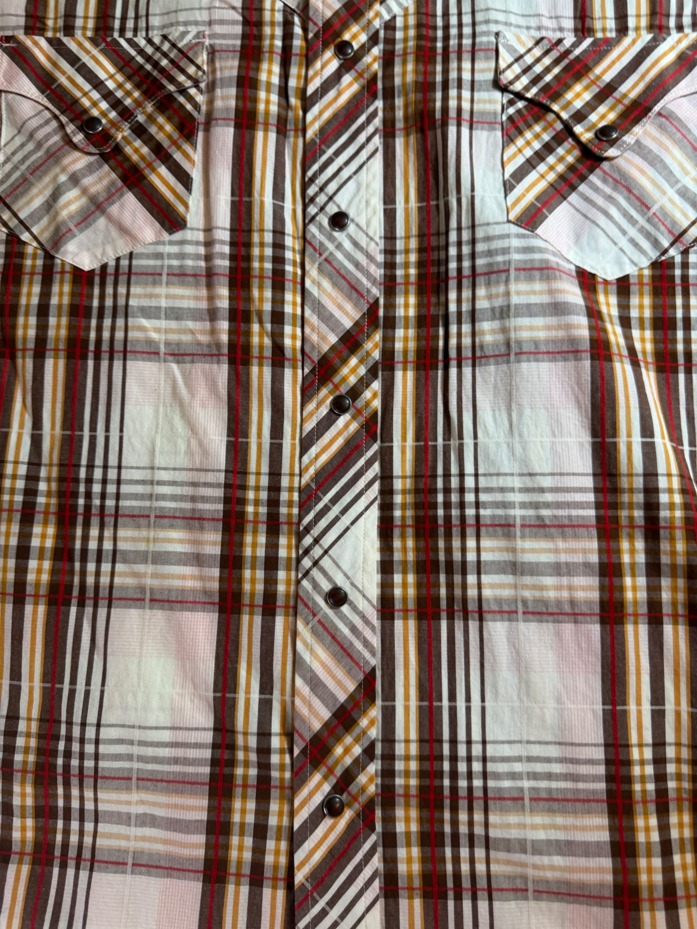 Vintage Y2K Fire Flite Mens XXL Pearl Snap Western Shirt Plaid Cowboy Rodeo - Thumbnail 9