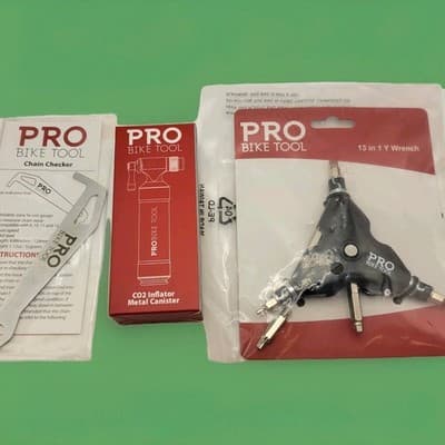 PRO BIKE TOOL 13-in-1 Multi Wrench & CO2 Inflator Set - NEW - Image 1