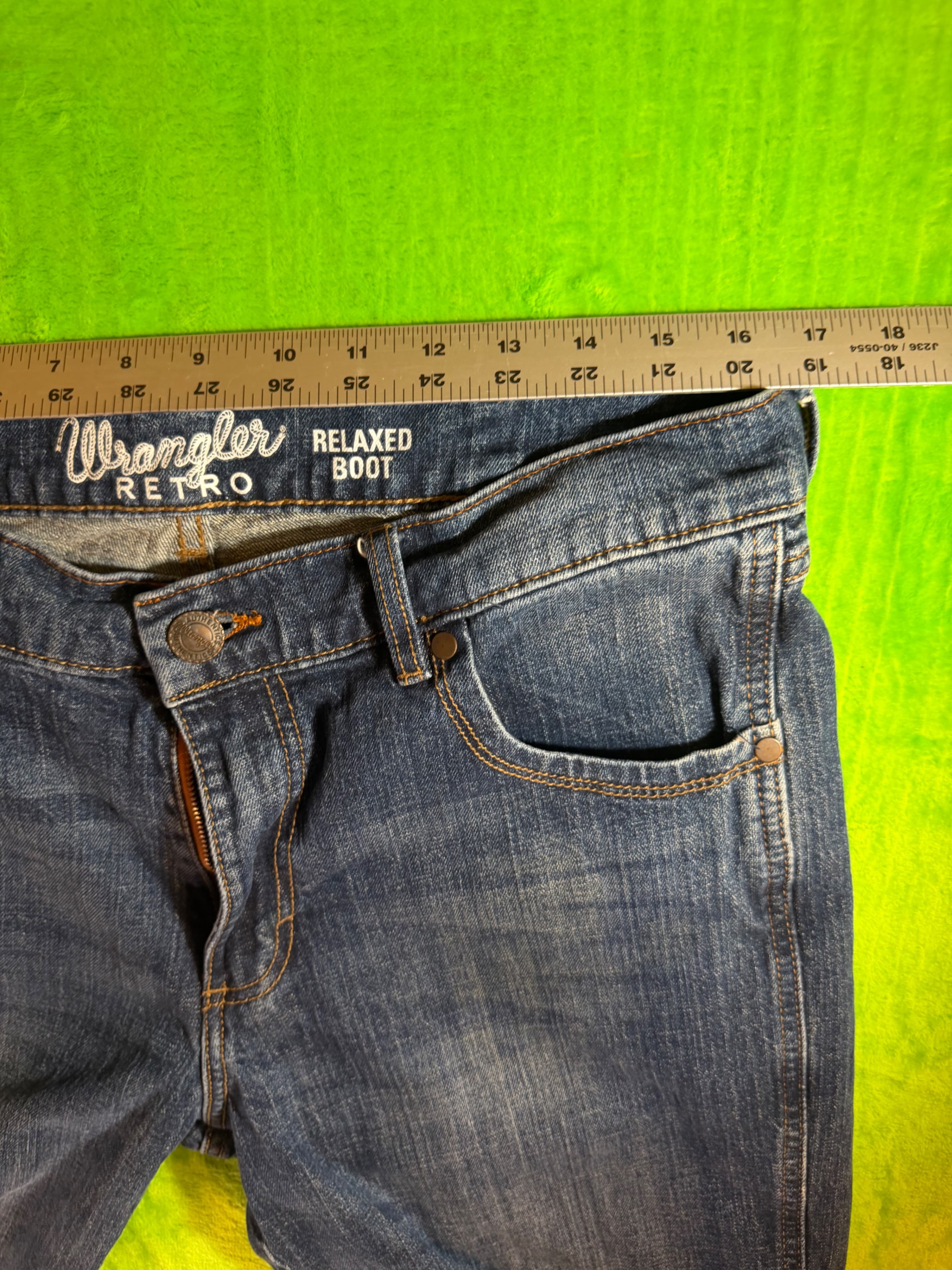 Wrangler Retro Relaxed Boot Jeans 34x34 Medium Wash Denim - Thumbnail 7
