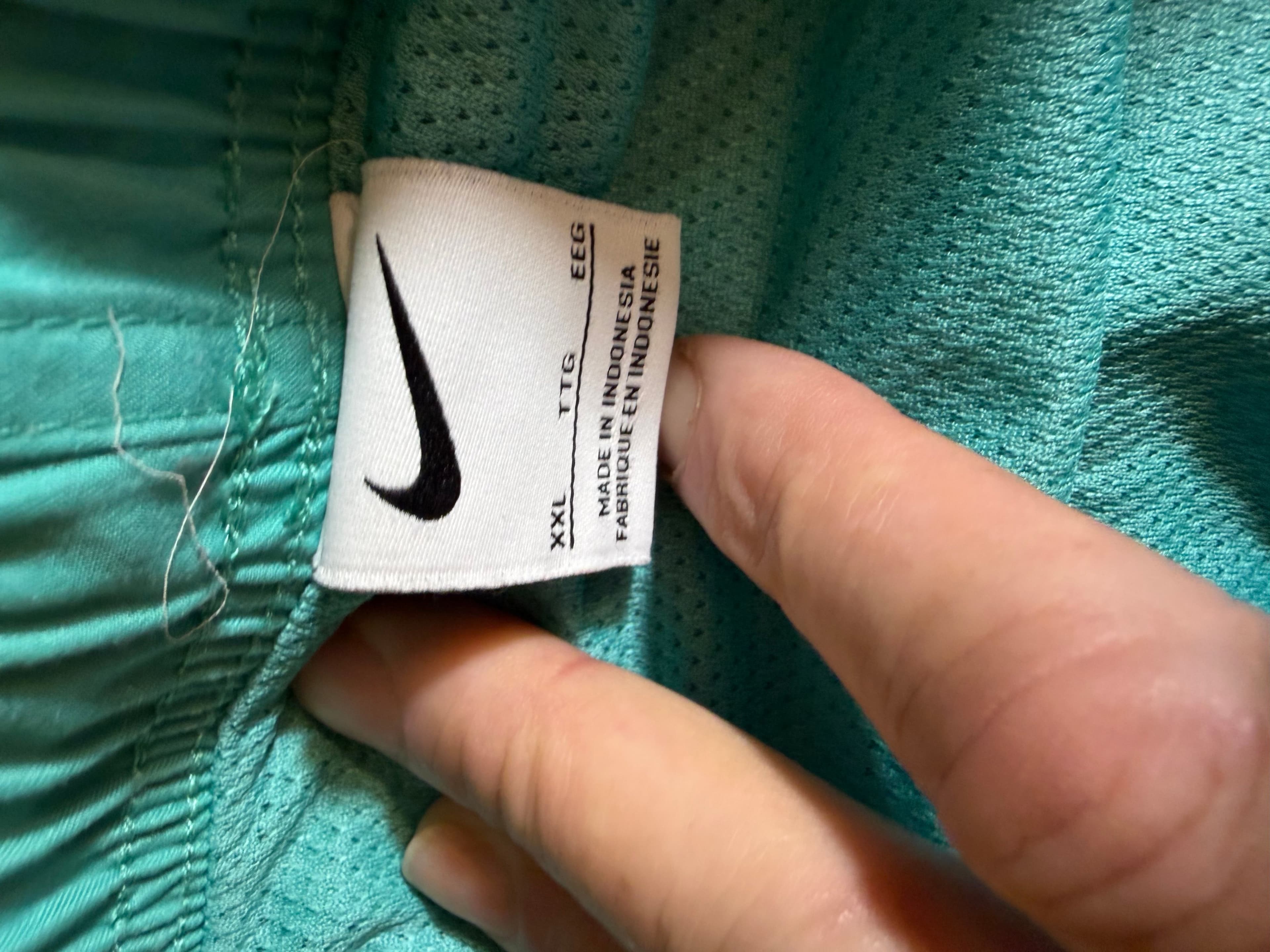 Nike Men's XXL Teal Swim Shorts with Logo - Thumbnail 3