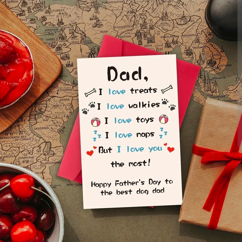Father's Day Card for Dog Dad with Envelope - Thumbnail 2