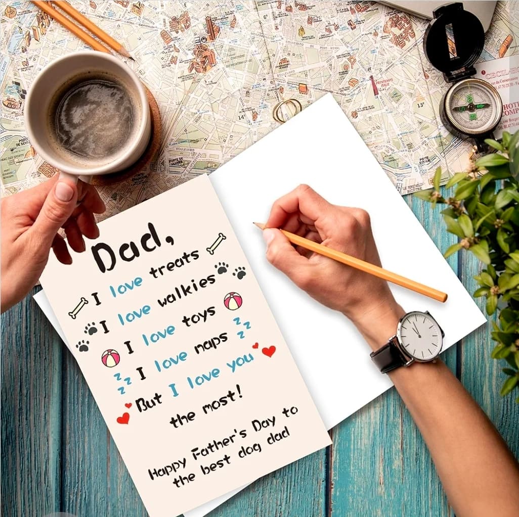 Father's Day Card for Dog Dad with Envelope - Thumbnail 7