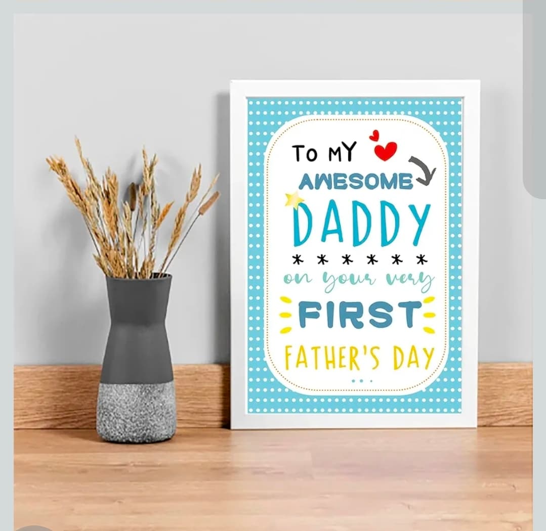 First Father's Day Card for Daddy with Envelope - Thumbnail 6