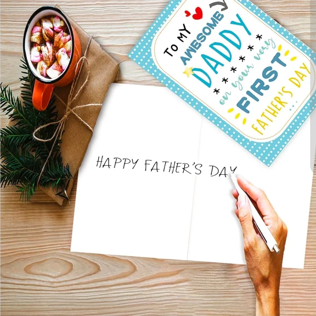 First Father's Day Card for Daddy with Envelope - Thumbnail 5