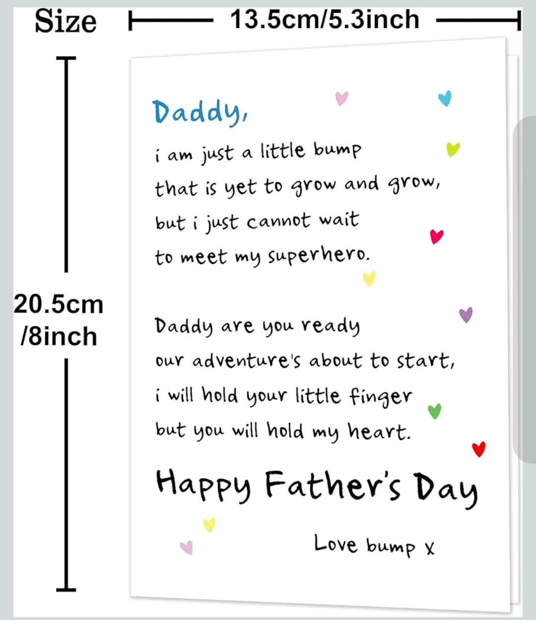 Father's Day Card from Bump with Red Envelope - Thumbnail 2