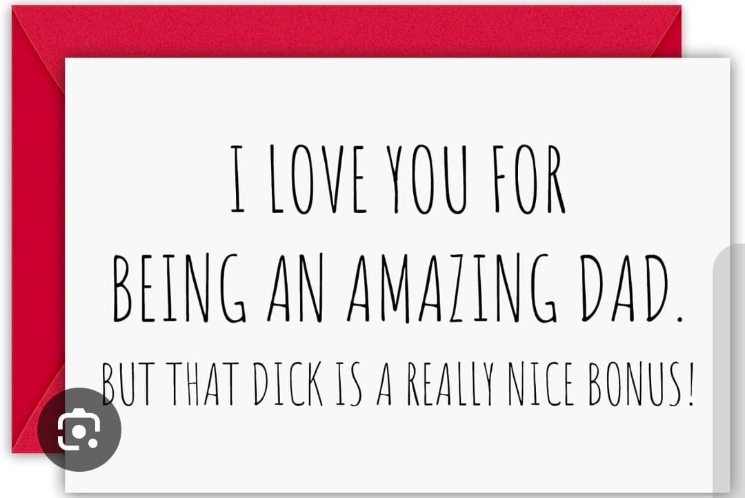 Funny Father's Day Card with Red Envelope - Image 1