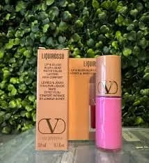 Valentino Liquirosso Lip & Blush Blur Liquid Matte PINK IS PUNK MINI 0.1oz New - Thumbnail 6