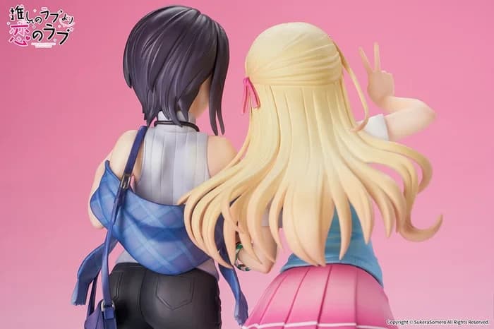 OshiRabu: Waifus Over Husbandos Ren Furutachi & Akuru Hayahoshi 1/7 Scale Figure - Thumbnail 5