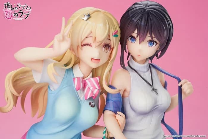 OshiRabu: Waifus Over Husbandos Ren Furutachi & Akuru Hayahoshi 1/7 Scale Figure - Thumbnail 3