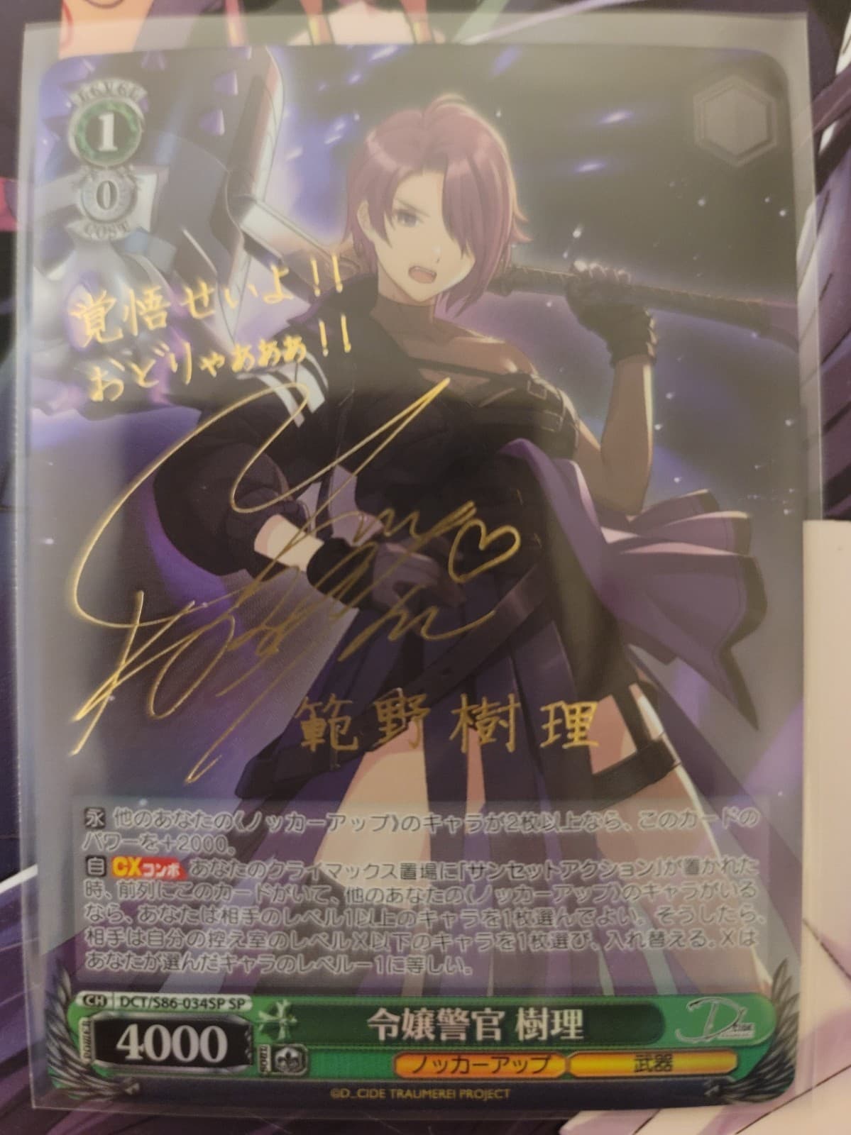 Signed DCT/S86-034 SP Jyuri Hanno Weiss Schwarz D_CIDE TRAUMEREI - Image 1