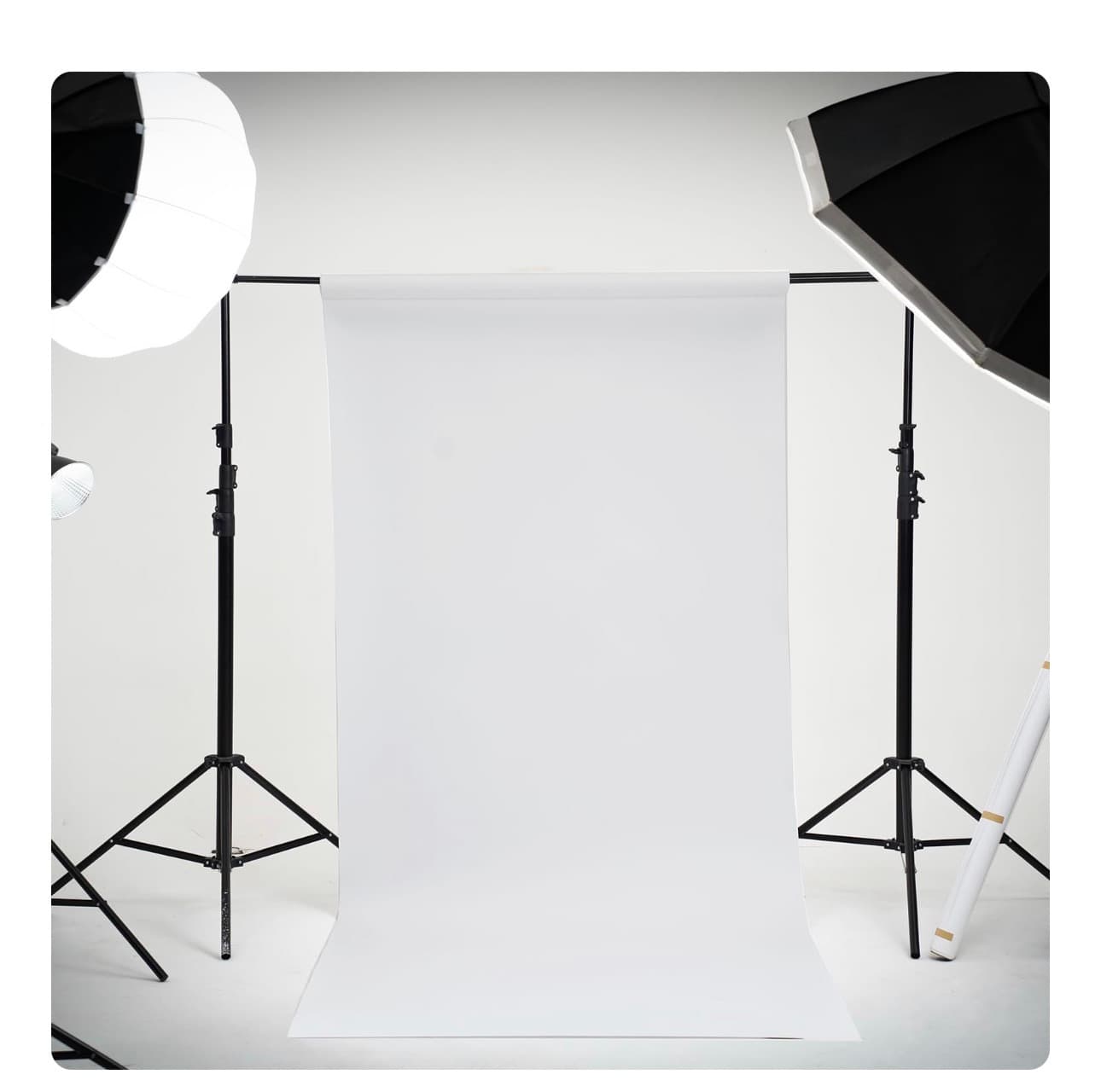 Photography Backdrop Roll White 107" x 36' Seamless Paper - Thumbnail 3