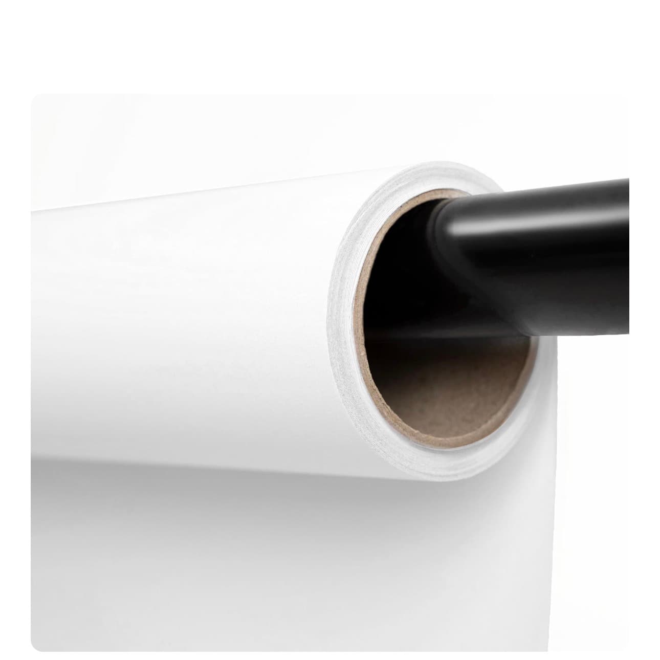 Photography Backdrop Roll White 107" x 36' Seamless Paper - Image 1