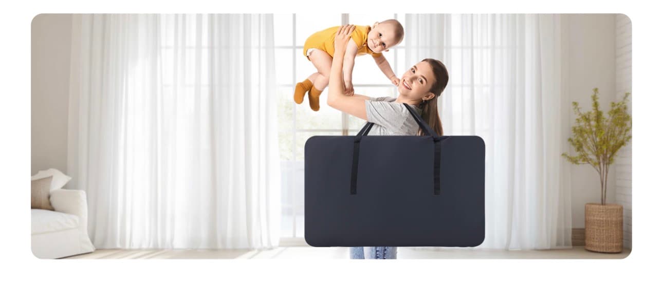 Portable Baby Bassinet with Mosquito Net and Storage - Thumbnail 5