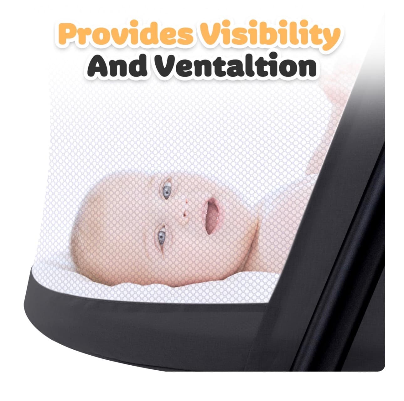 Portable Baby Bassinet with Mosquito Net and Storage - Thumbnail 7