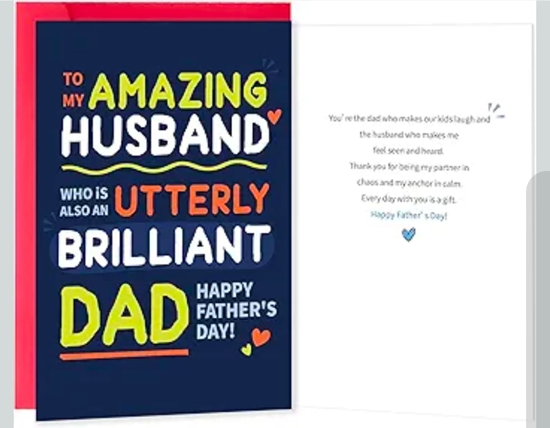 Father's Day Card for Husband with Heartfelt Message - Image 1