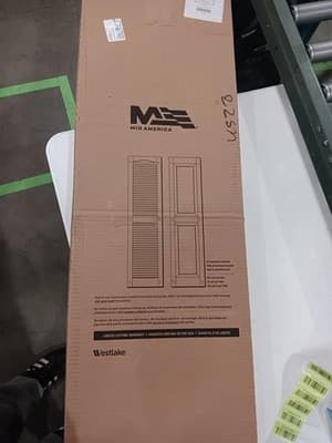 Pair of Ekena Millwork Vinyl Raised Panel Shutters, 14.75"x51", LP2S14X05100PG - Thumbnail 9
