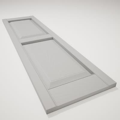 Pair of Ekena Millwork Vinyl Raised Panel Shutters, 14.75"x51", LP2S14X05100PG - Thumbnail 5
