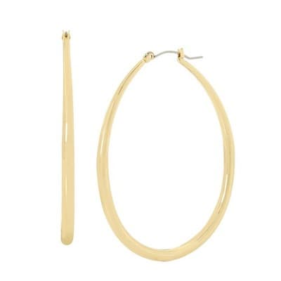 Steve Madden Oval Tube Hoop Earrings - Image 1