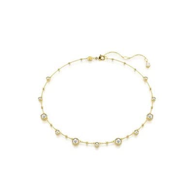 Swarovski Imber Necklace, Scattered Design with Clear Round-Cut Crystals - Image 1