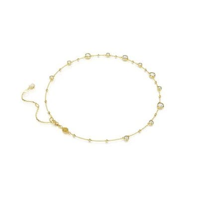 Swarovski Imber Necklace, Scattered Design with Clear Round-Cut Crystals - Thumbnail 2