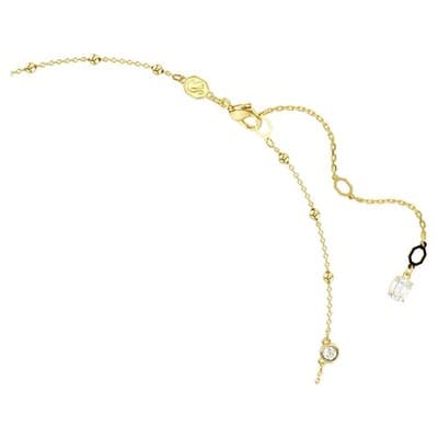 Swarovski Imber Necklace, Scattered Design with Clear Round-Cut Crystals - Thumbnail 3