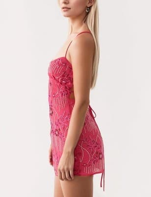 MISSACTIVER Sleeveless Sequin Dress, Large - Thumbnail 2