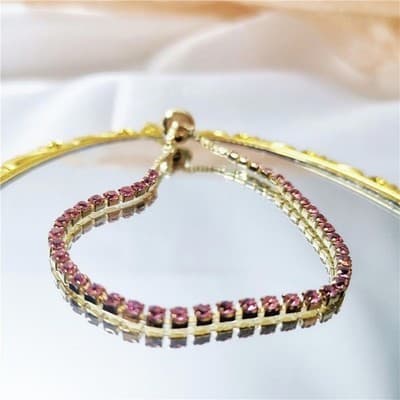 Women's Crystal Rhinestone Bracelets - Thumbnail 7